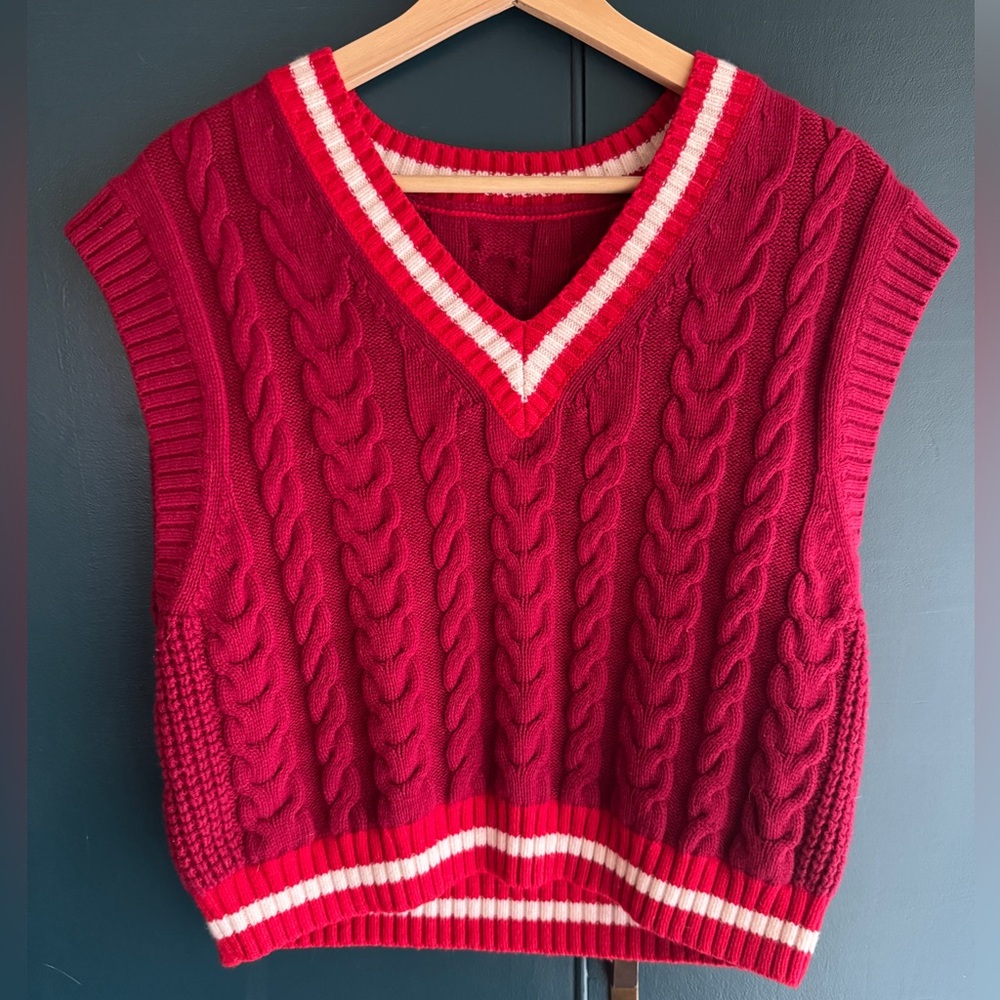 Aritizia (Sunday Best) Red Sweater Vest